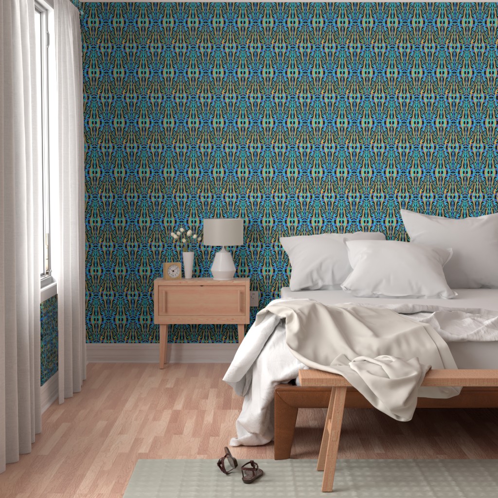 Modern Nouveau Collection, Surface Pattern Design, Textile Design, Fabric Design