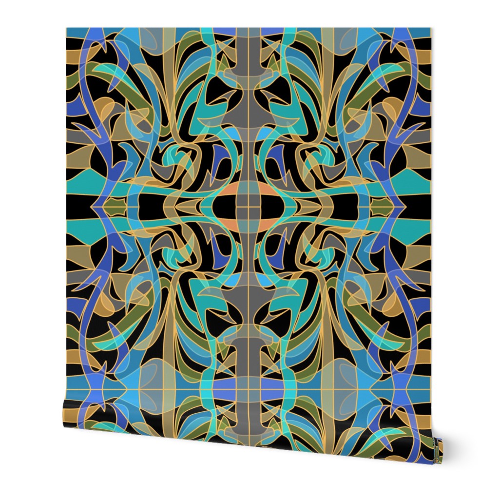Modern Nouveau Collection, Surface Pattern Design, Textile Design, Fabric Design