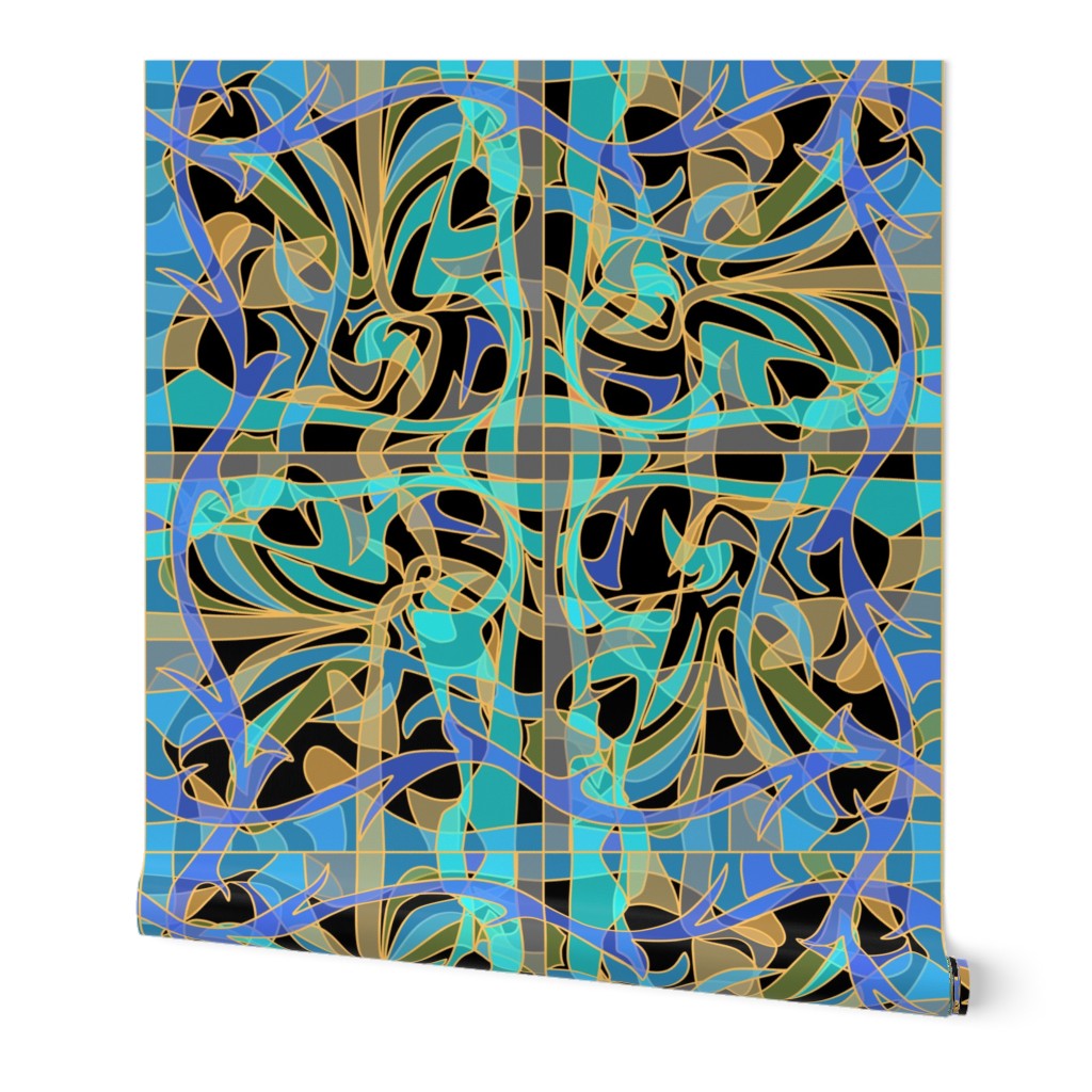 Modern Nouveau Collection, Surface Pattern Design, Textile Design, Fabric Design