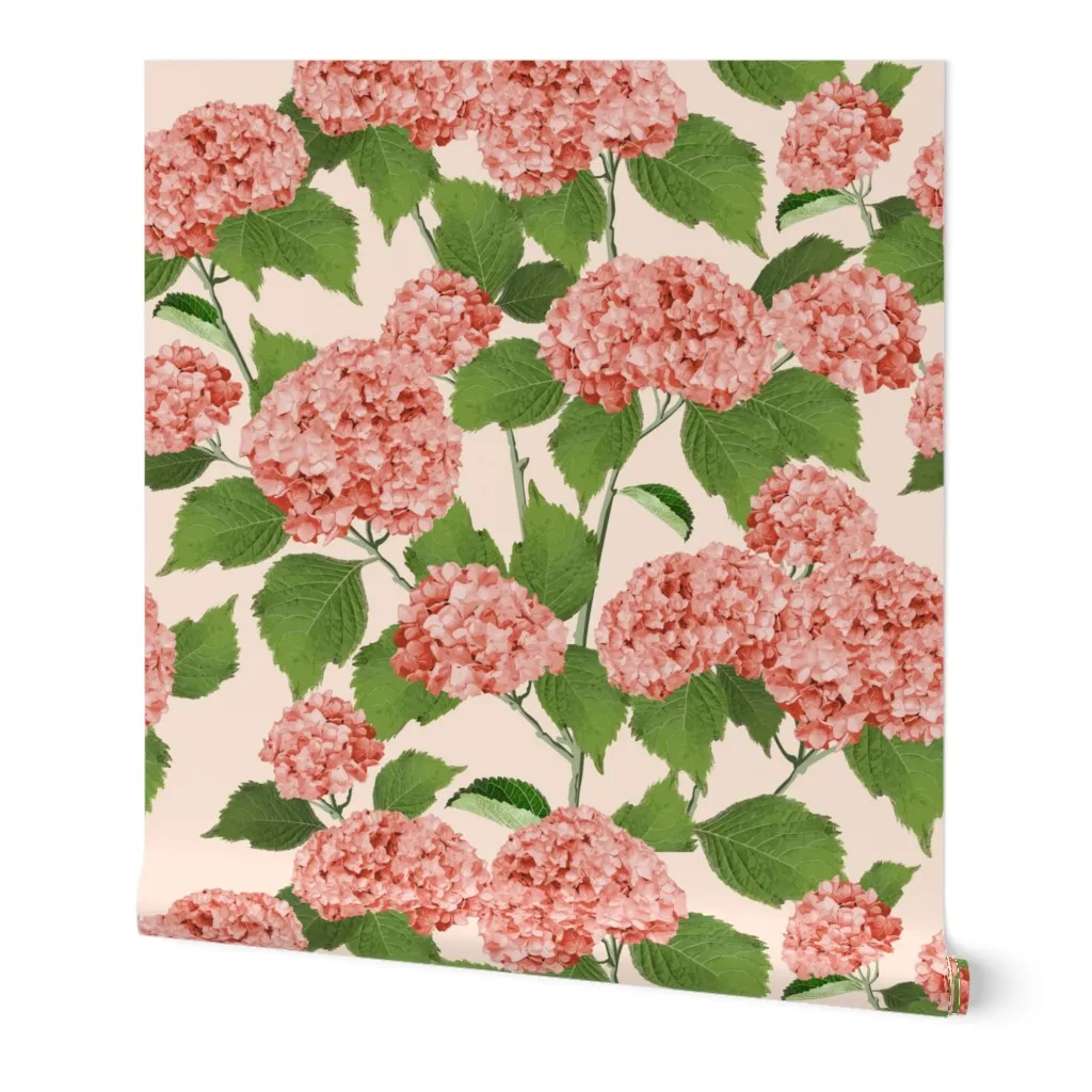 Hydrangea, Hydrangeas, textile design, surface pattern design