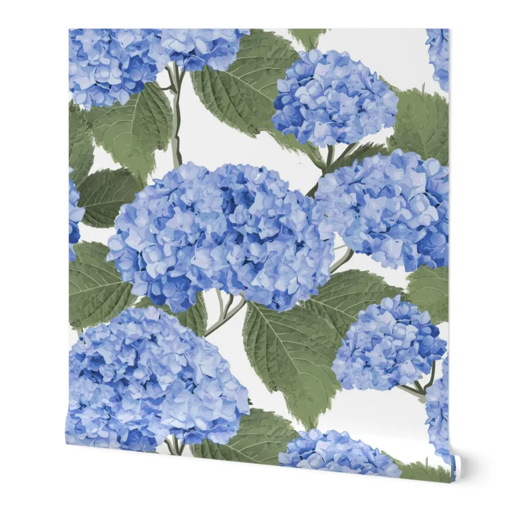Hydrangea, Hydrangeas, textile design, surface pattern design